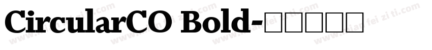 CircularCO Bold字体转换
